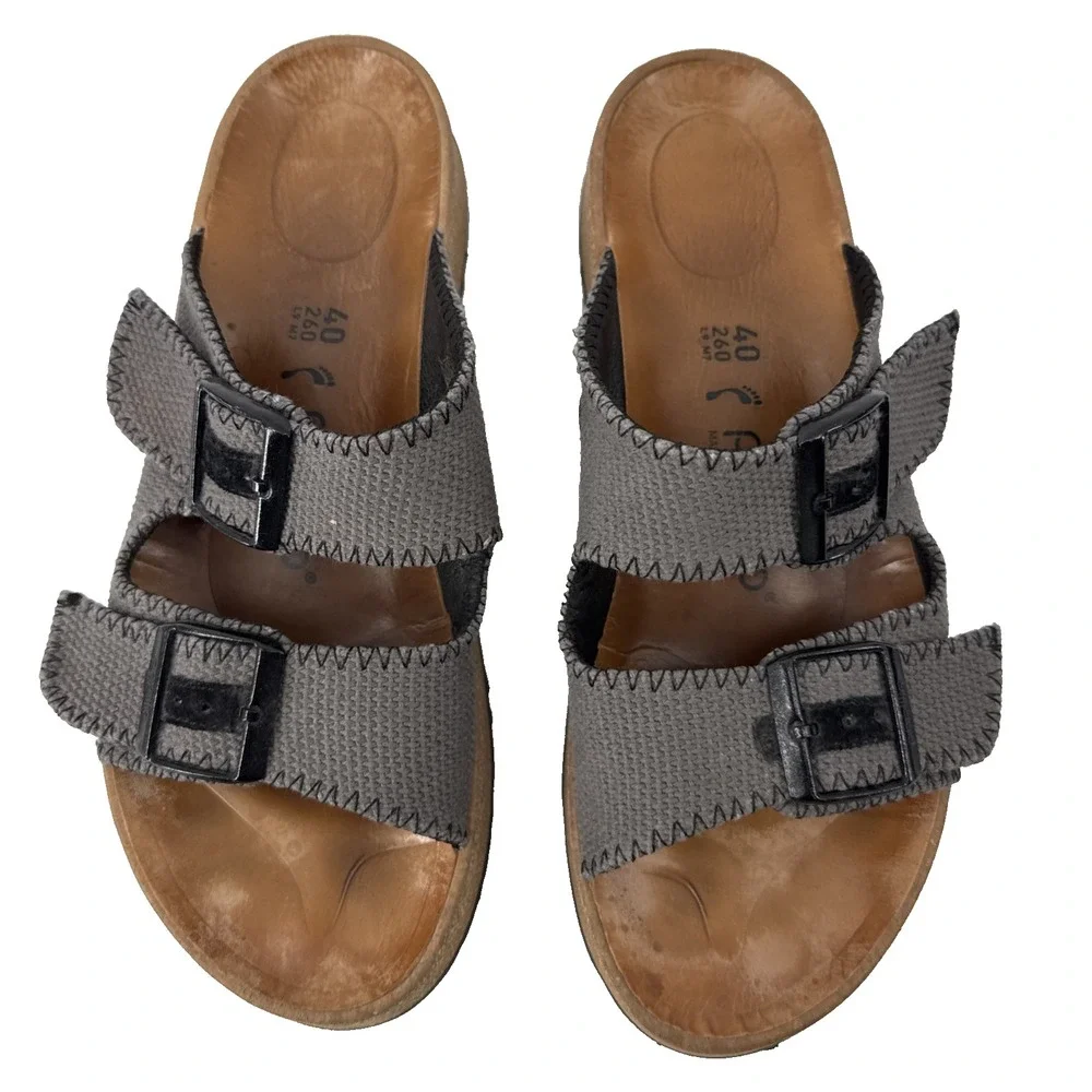 Papillio Birkenstock Arizona Women 40 US 9-9.5 Taupe Platform Sandals Portugal
